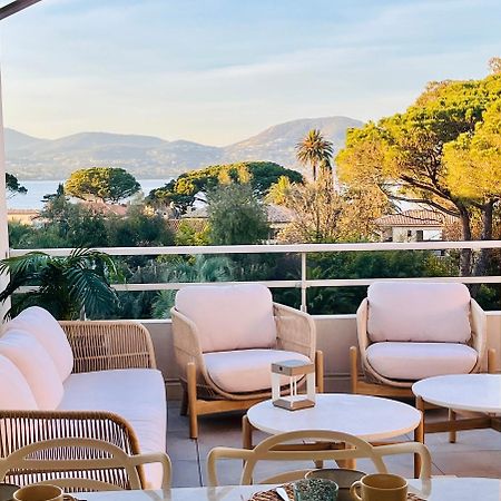 Terrasse Vue Mer - Appartement 6 Pers, 3 Chambres Et Parking A St Tropez Saint-Tropez Zewnętrze zdjęcie